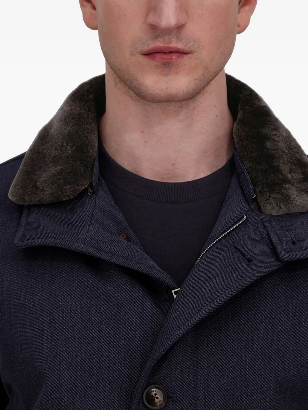 Herno Jack met knoopsluiting Blauw