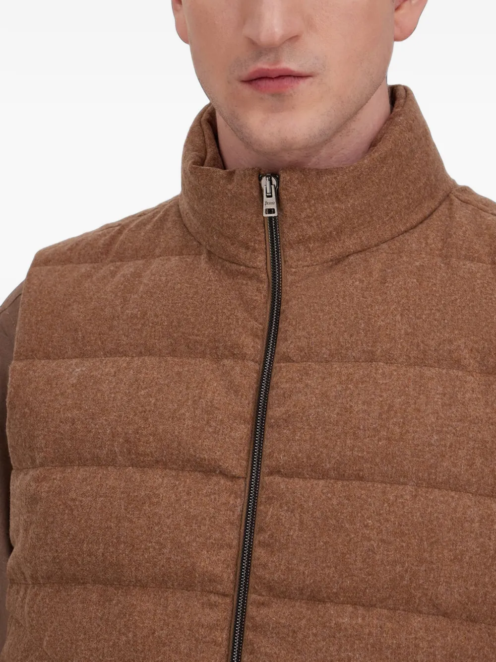 Herno Lo Smanicato gewatteerde bodywarmer Bruin