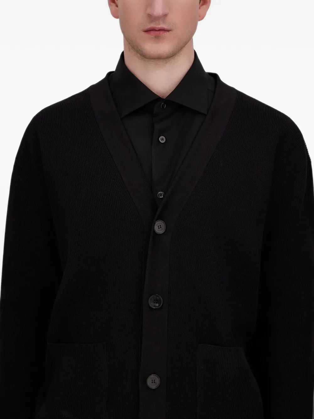Herno Vest met V-hals Zwart