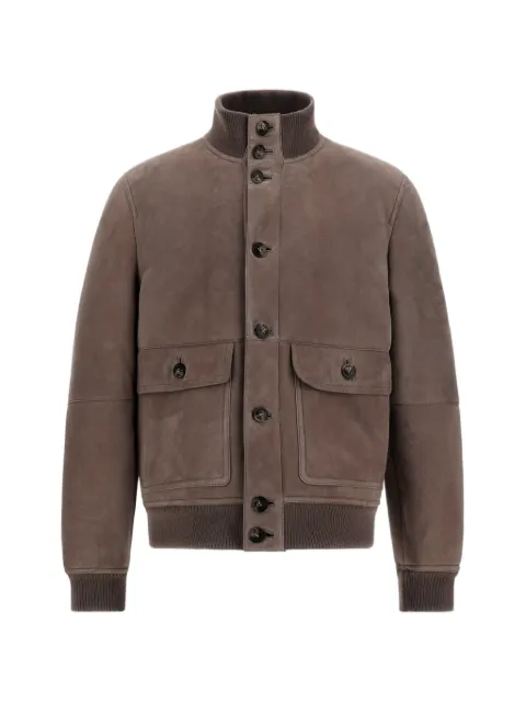 Herno suede-leather jacket