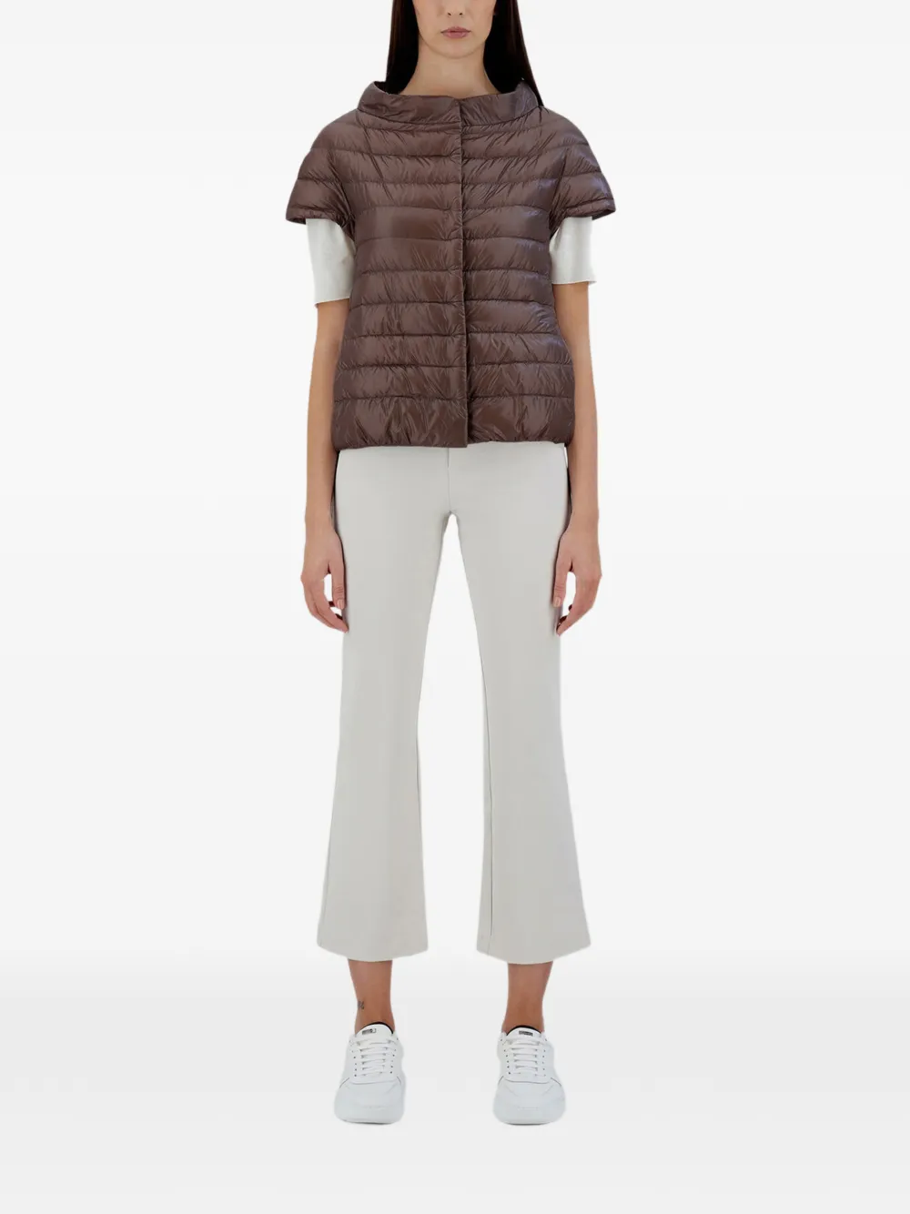 Herno Emilia gewatteerde bodywarmer Bruin