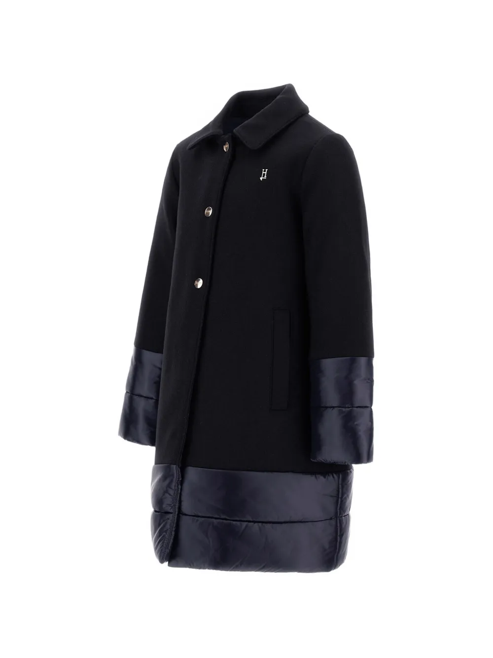 Herno Kids Nylon Ultralight jas met vlakken Blauw