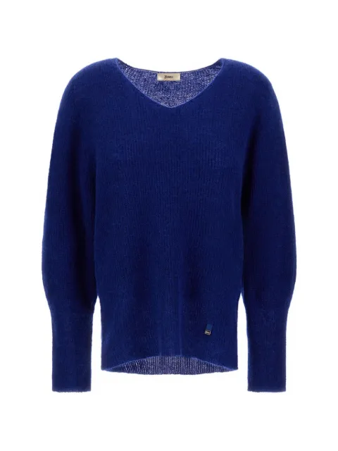 Herno stocking-stitch V-neck sweater