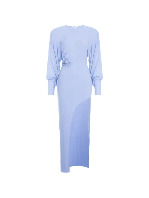 MANURÍ vestido largo Gina con detalle de rosa