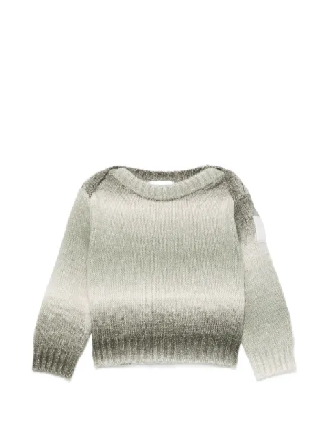 Emporio Armani Kids ombré-effect logo-patch sweater