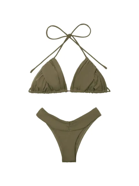ELEGANCIA Mimi gathered halterneck bikini