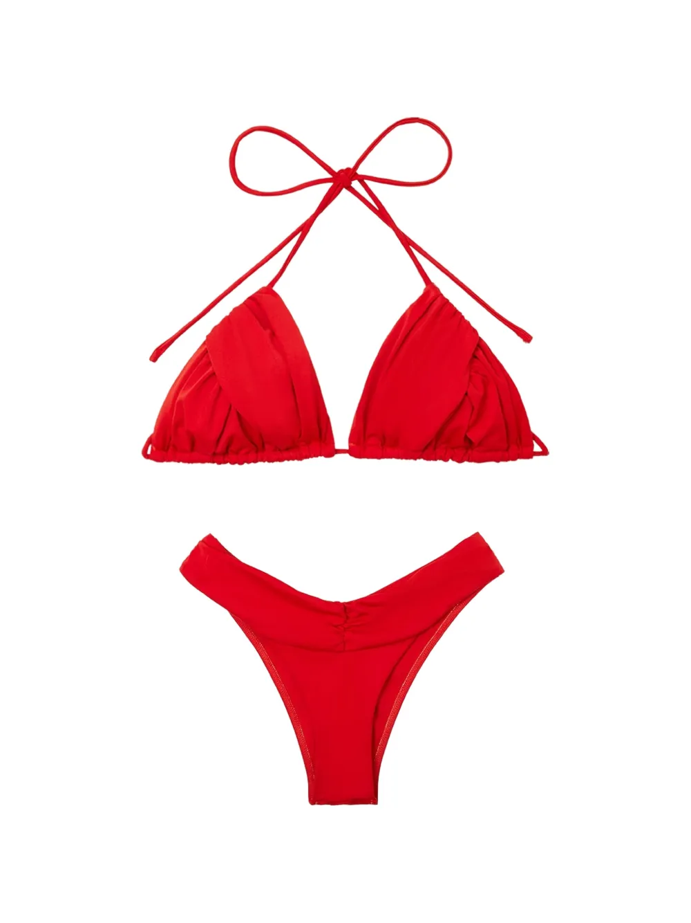 ELEGANCIA Mimi halterneck bikini - Rosso