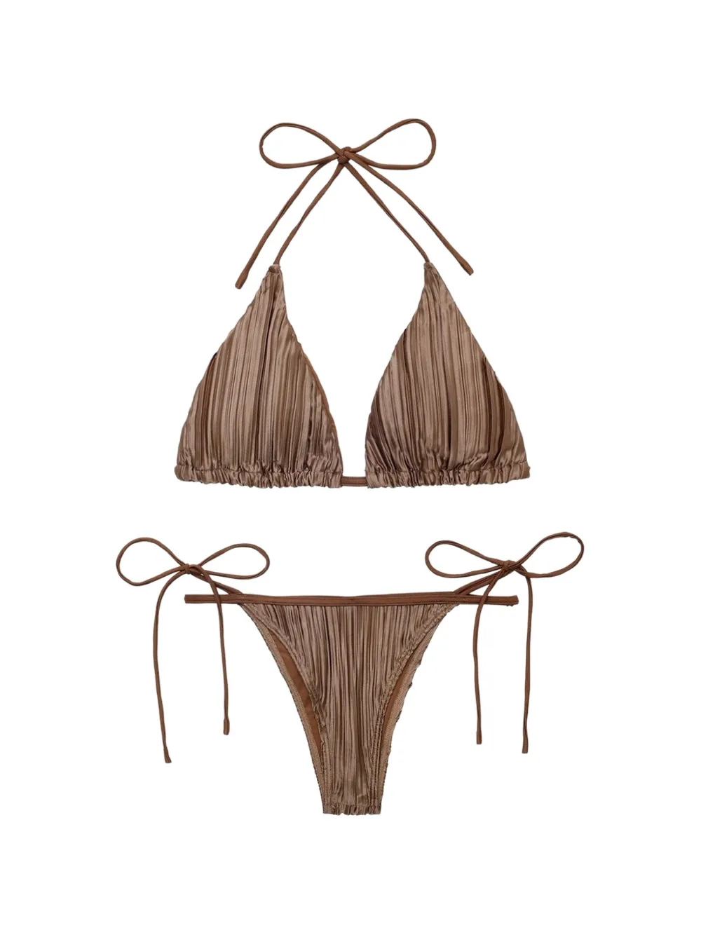 ELEGANCIA Bikini Coco a triangolo - Marrone
