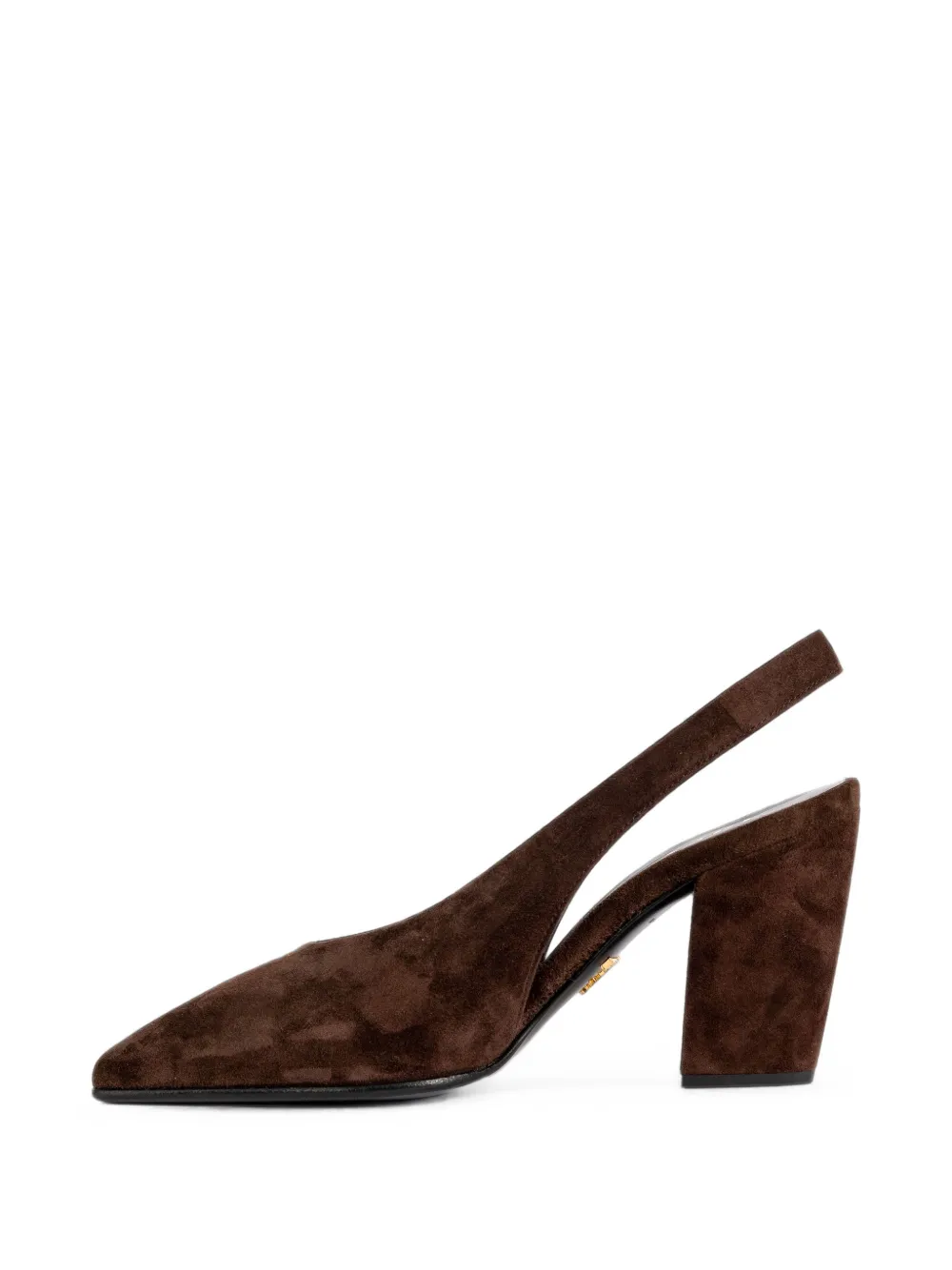 Prada suede leather slingback pumps Bruin