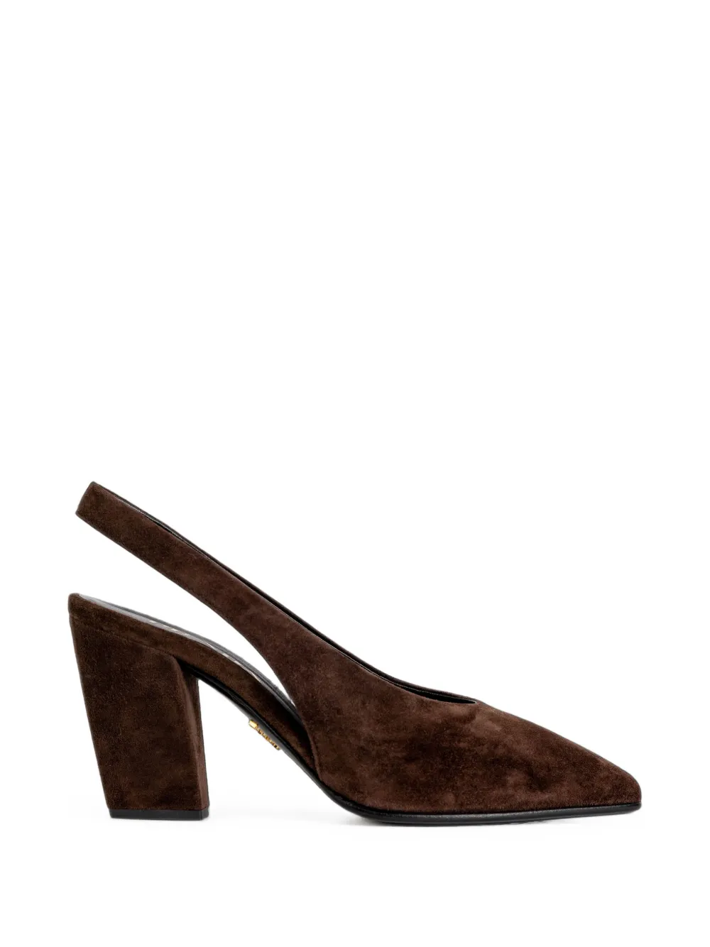 Prada suede leather slingback pumps Bruin