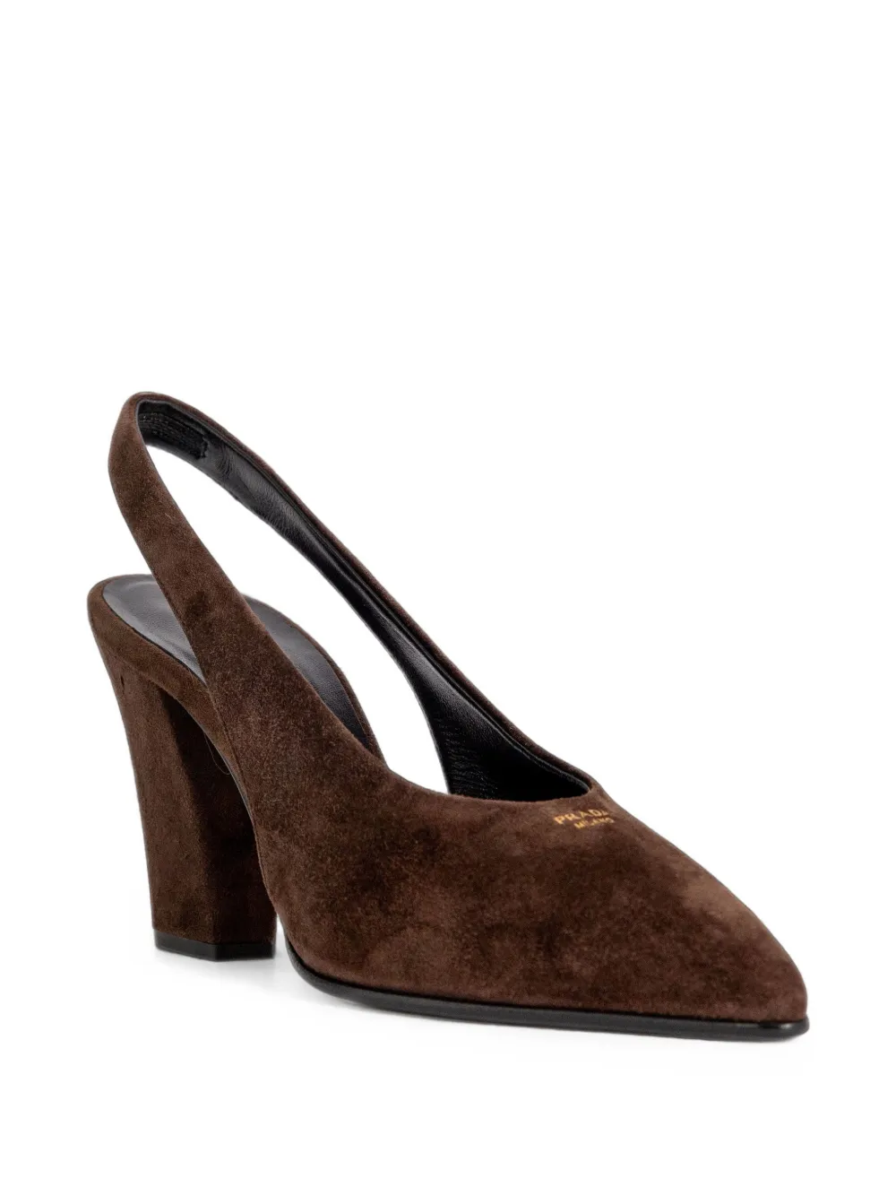 Prada suede leather slingback pumps Bruin