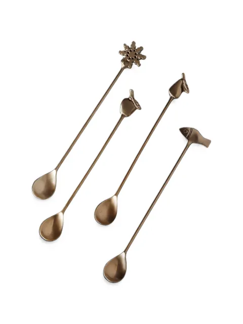 CU I SEEYOU figurative-detail spoons (set of four)