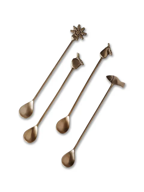 CU I SEEYOU figurative-detail spoons (set of four)