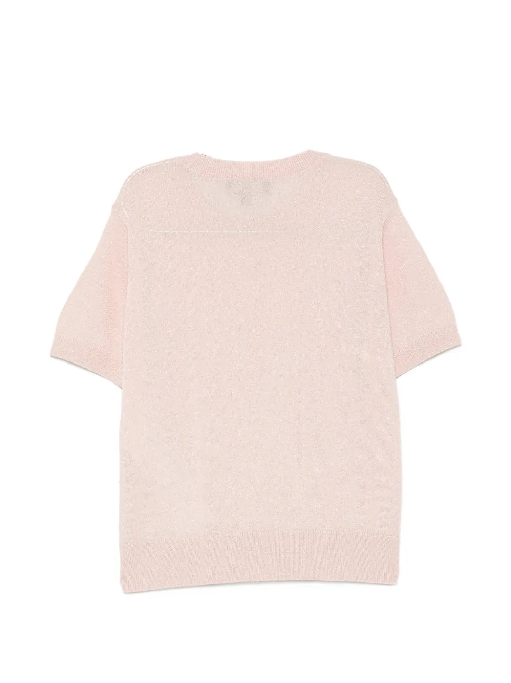 Emporio Armani Kids logo-embroidered knit top Roze