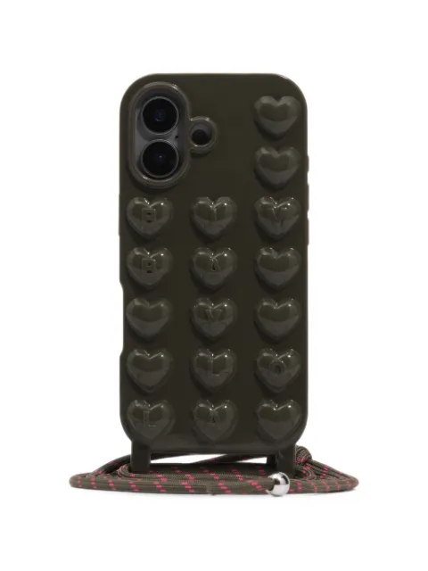 BIMBA Y LOLA funda de silicona verde oscuro brillante para iPhone 17