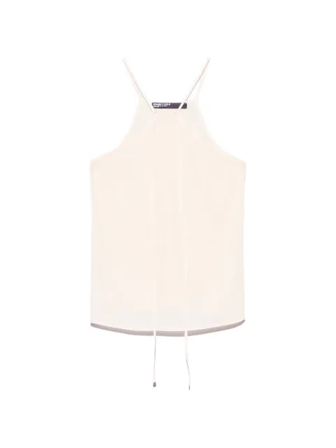 BIMBA Y LOLA  beige halterneck top with tie
