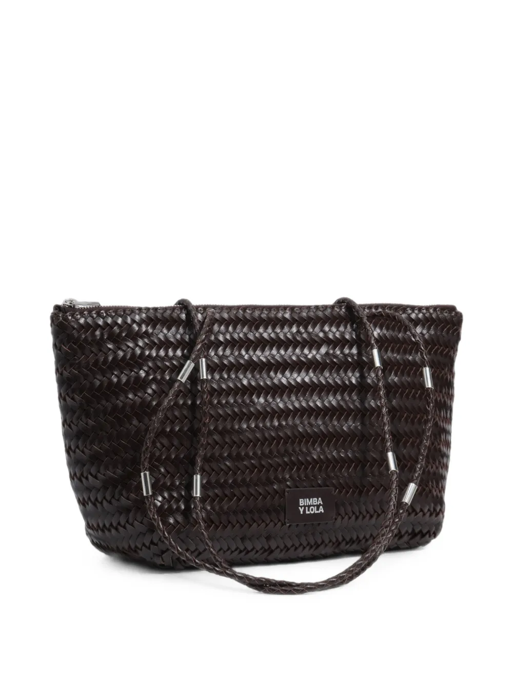 BIMBA Y LOLA Grote leren shopper Bruin