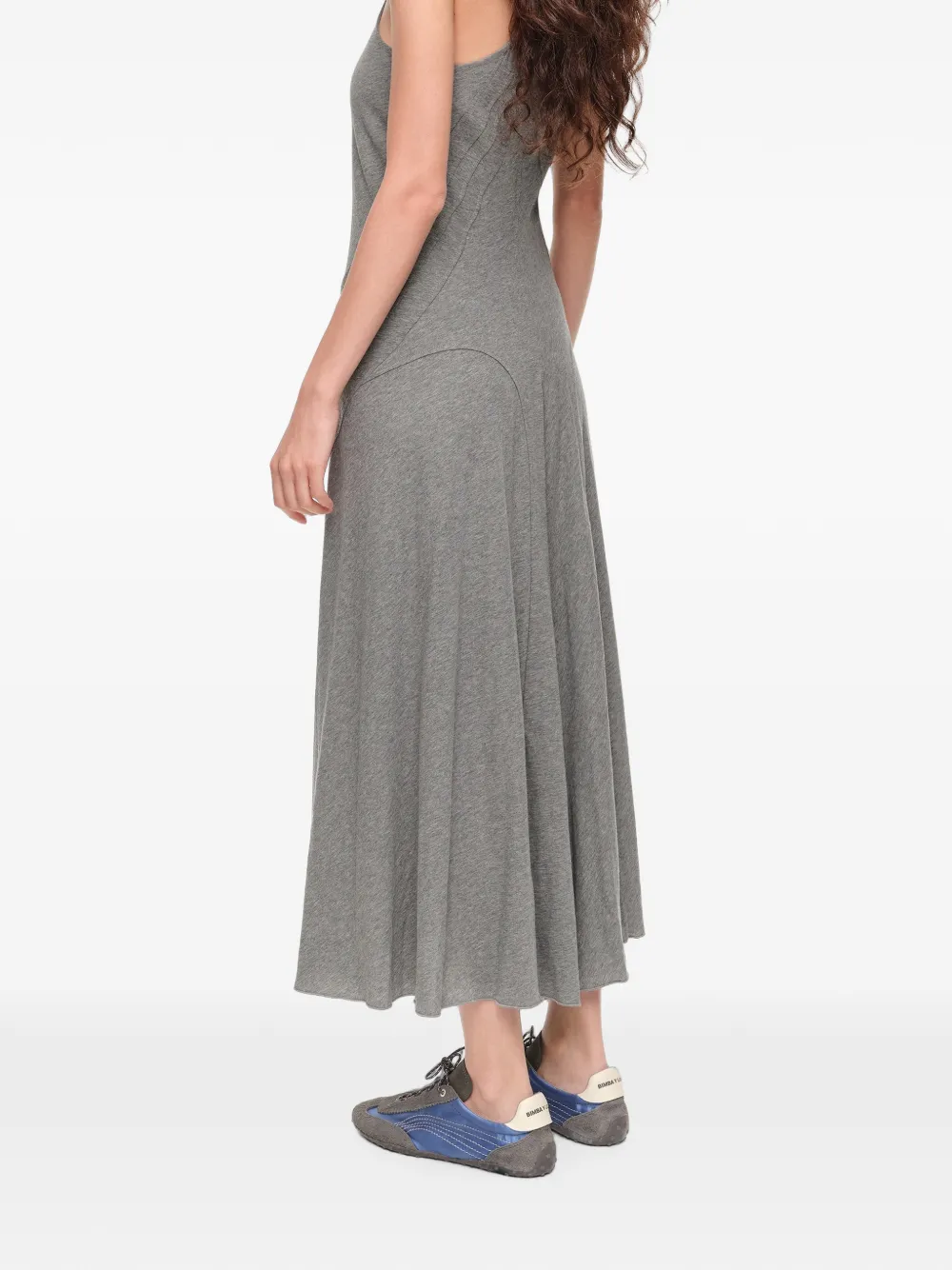 BIMBA Y LOLA gray melange sleeveless midi dress Grijs