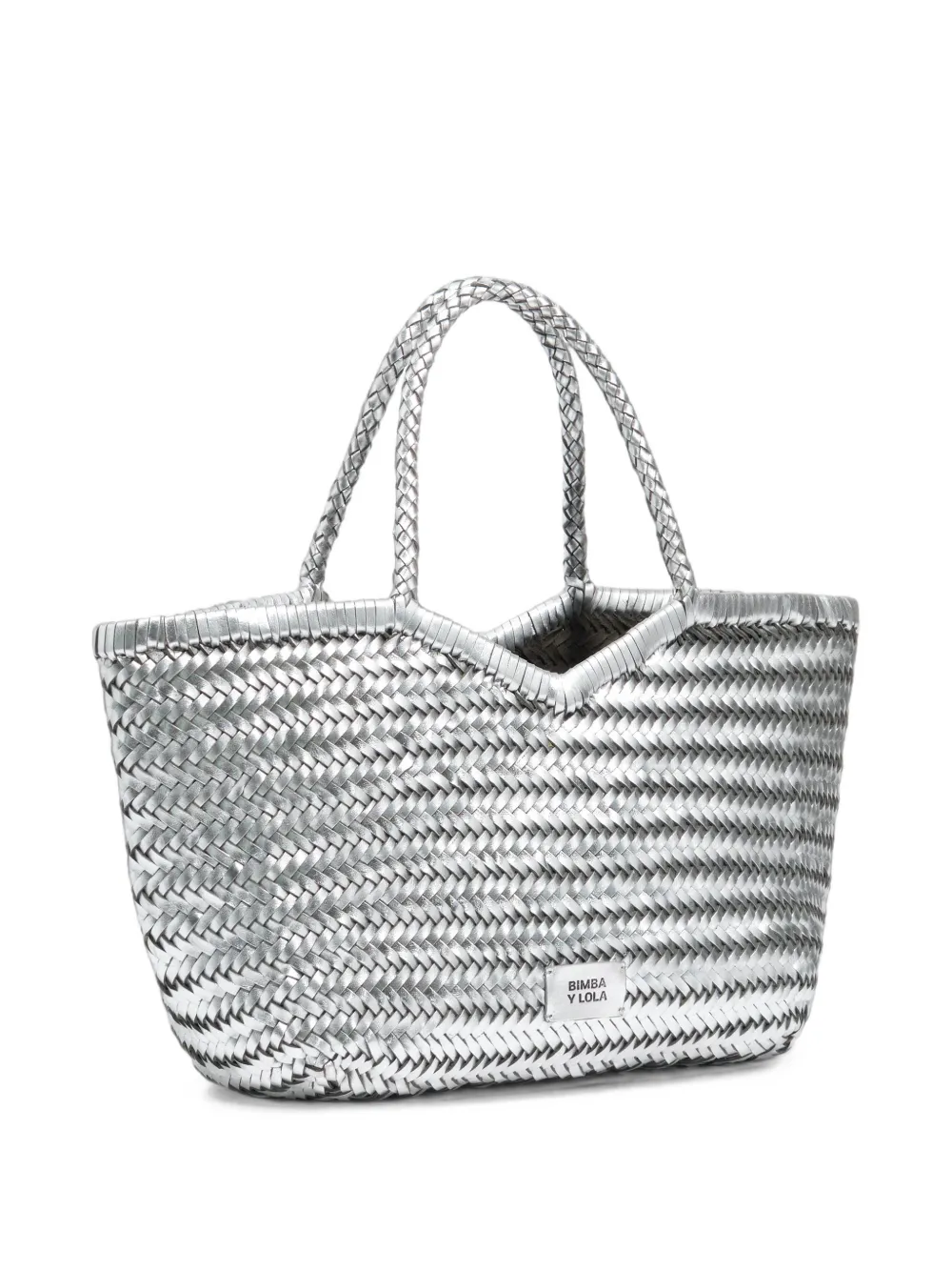 BIMBA Y LOLA Leren shopper Zilver
