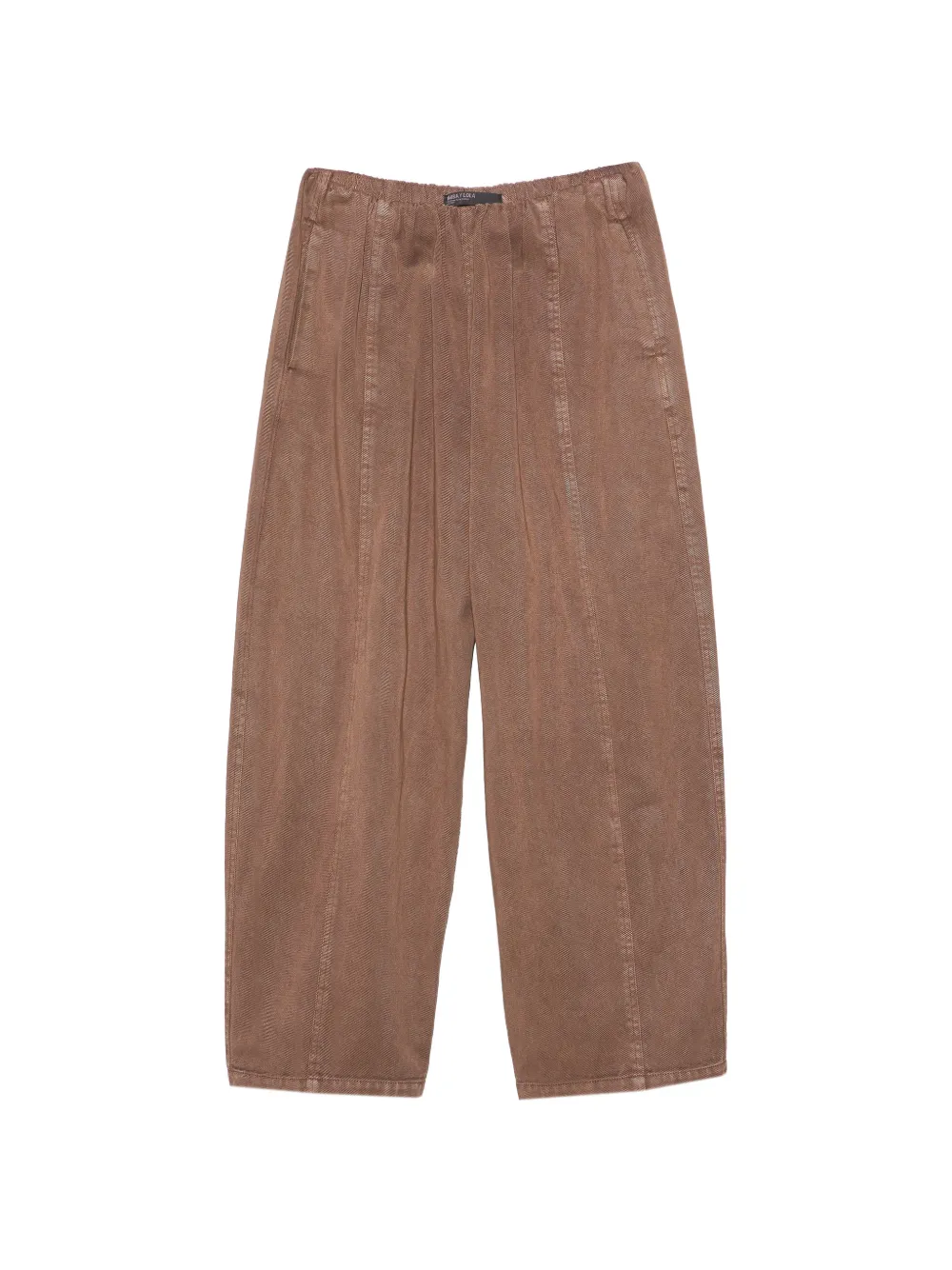 BIMBA Y LOLA Pantaloni denim fluidi a gamba ampia marrone slavato