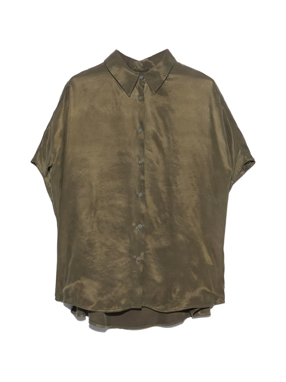 BIMBA Y LOLA chemise façon cape fluide couleur vert kaki BIMBA Y LOLA chemise façon cape fluide couleur vert kaki