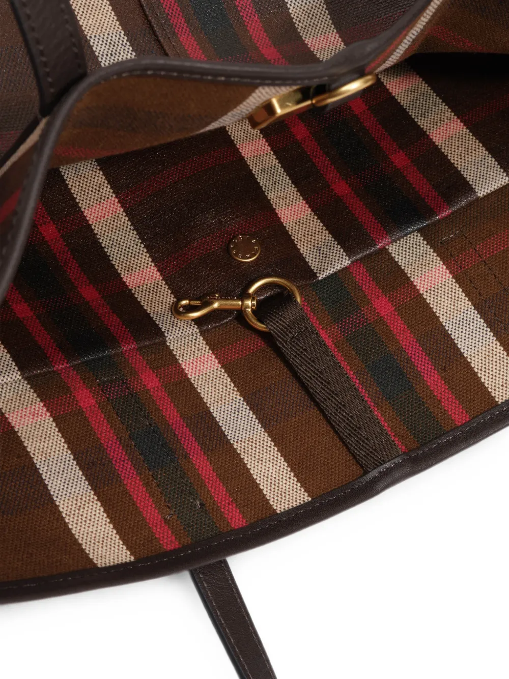 BIMBA Y LOLA Grote Oak Tartan shopper Bruin
