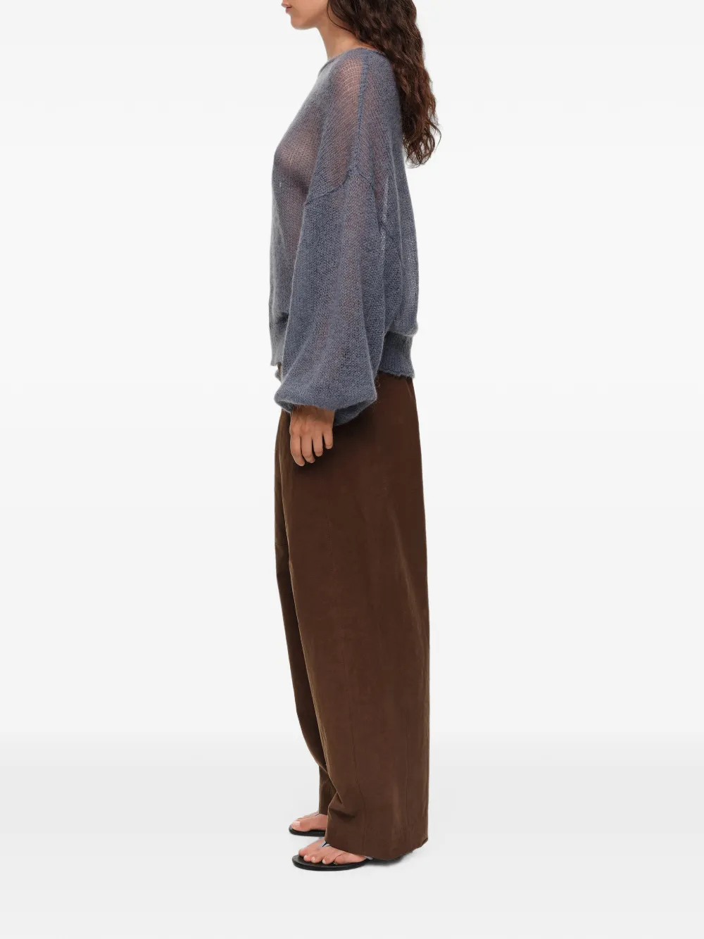 BIMBA Y LOLA Oak broek met verstelbare taille Bruin
