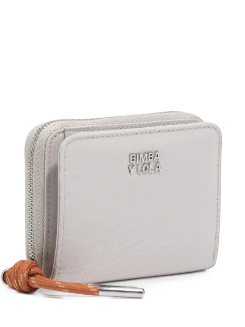 BIMBA Y LOLA sand nylon flap purse