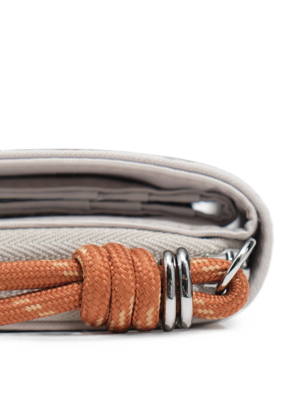 BIMBA Y LOLA Nylon portemonnee met omslag Beige