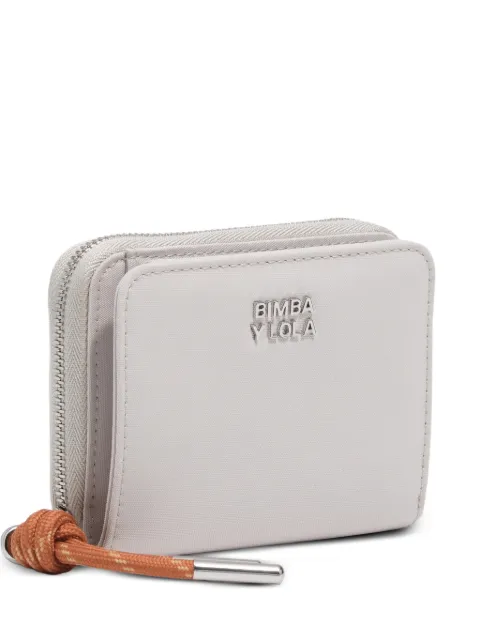 BIMBA Y LOLA sand nylon flap purse