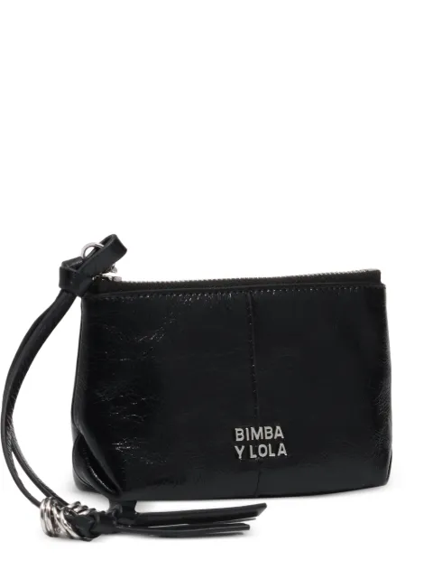 BIMBA Y LOLA black leather coin purse