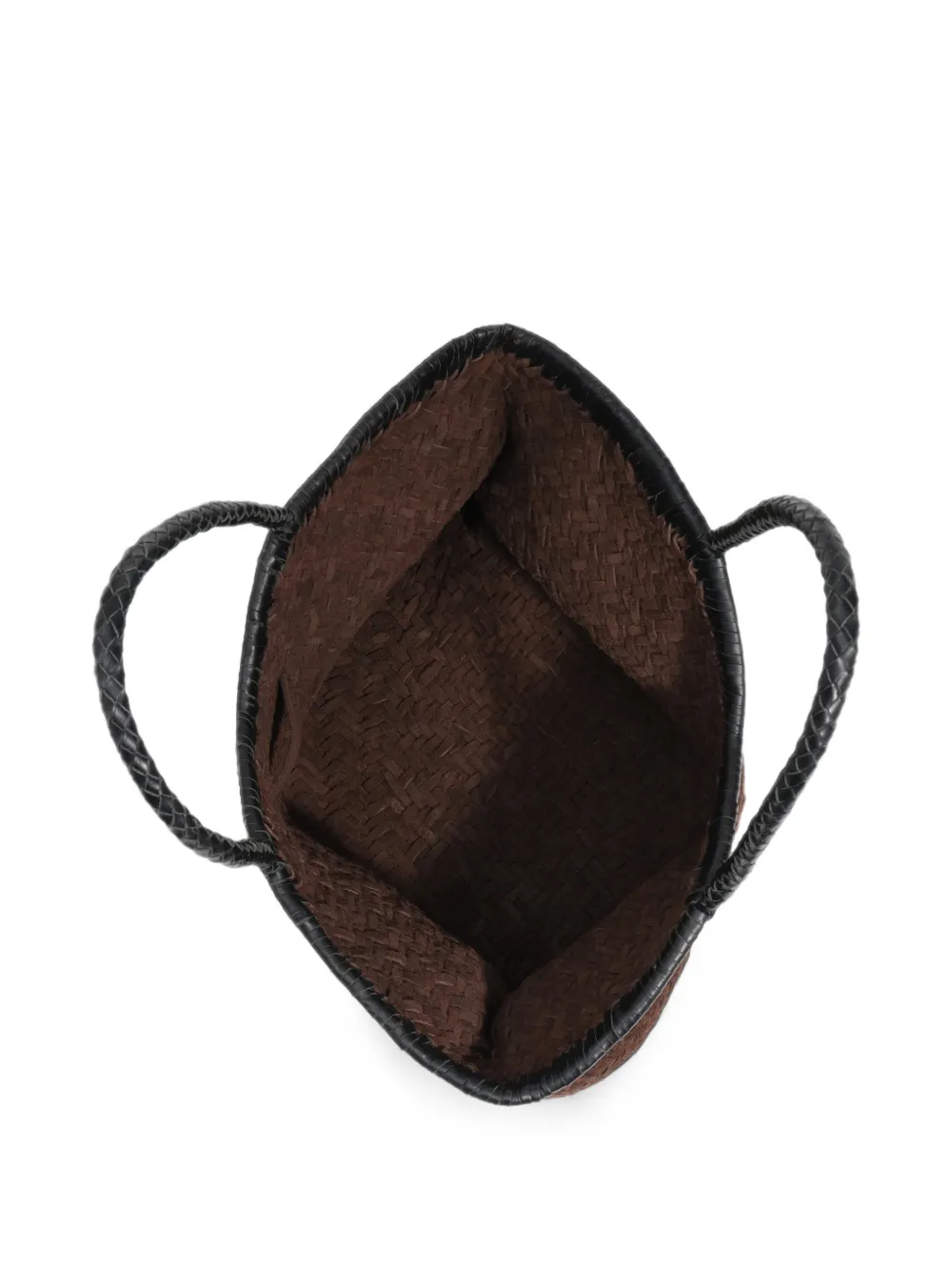 BIMBA Y LOLA Grote geplooide leren shopper Bruin