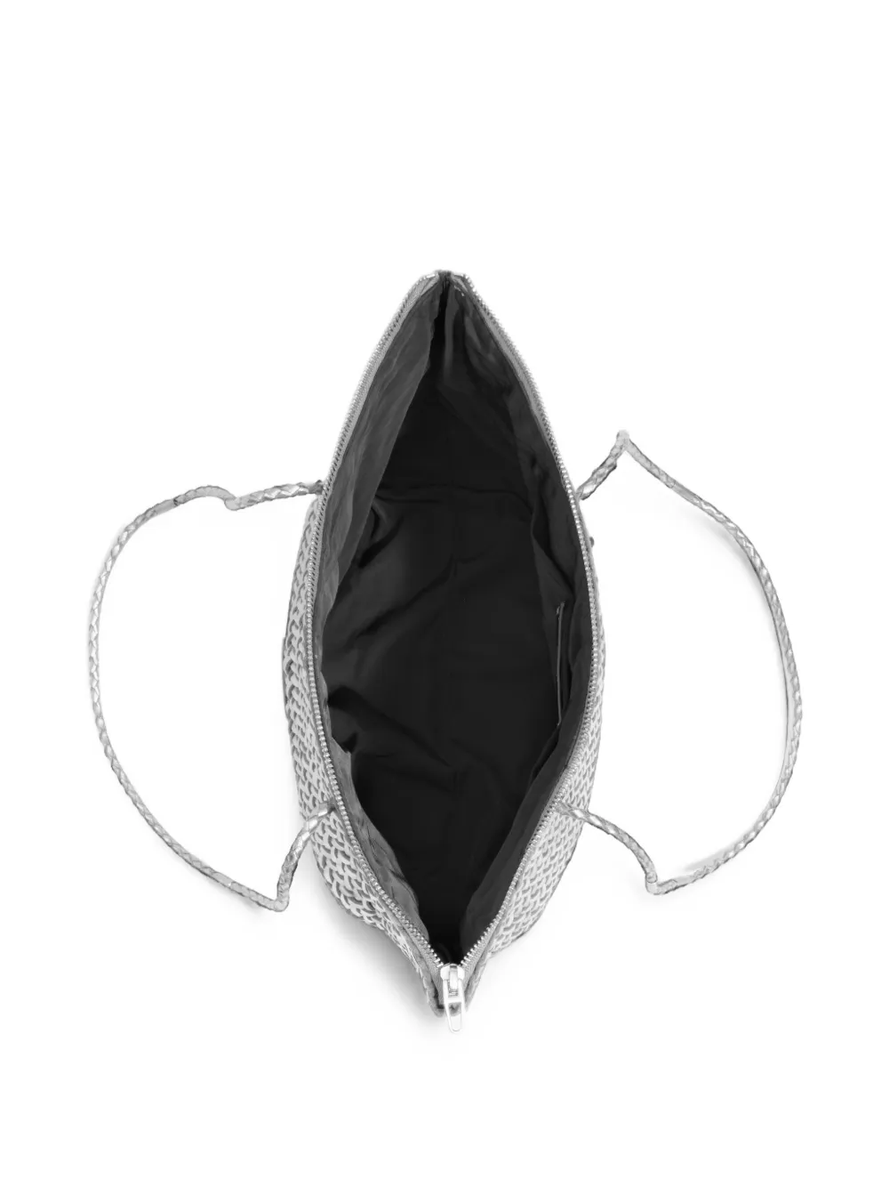 BIMBA Y LOLA Geweven leren shopper Zilver