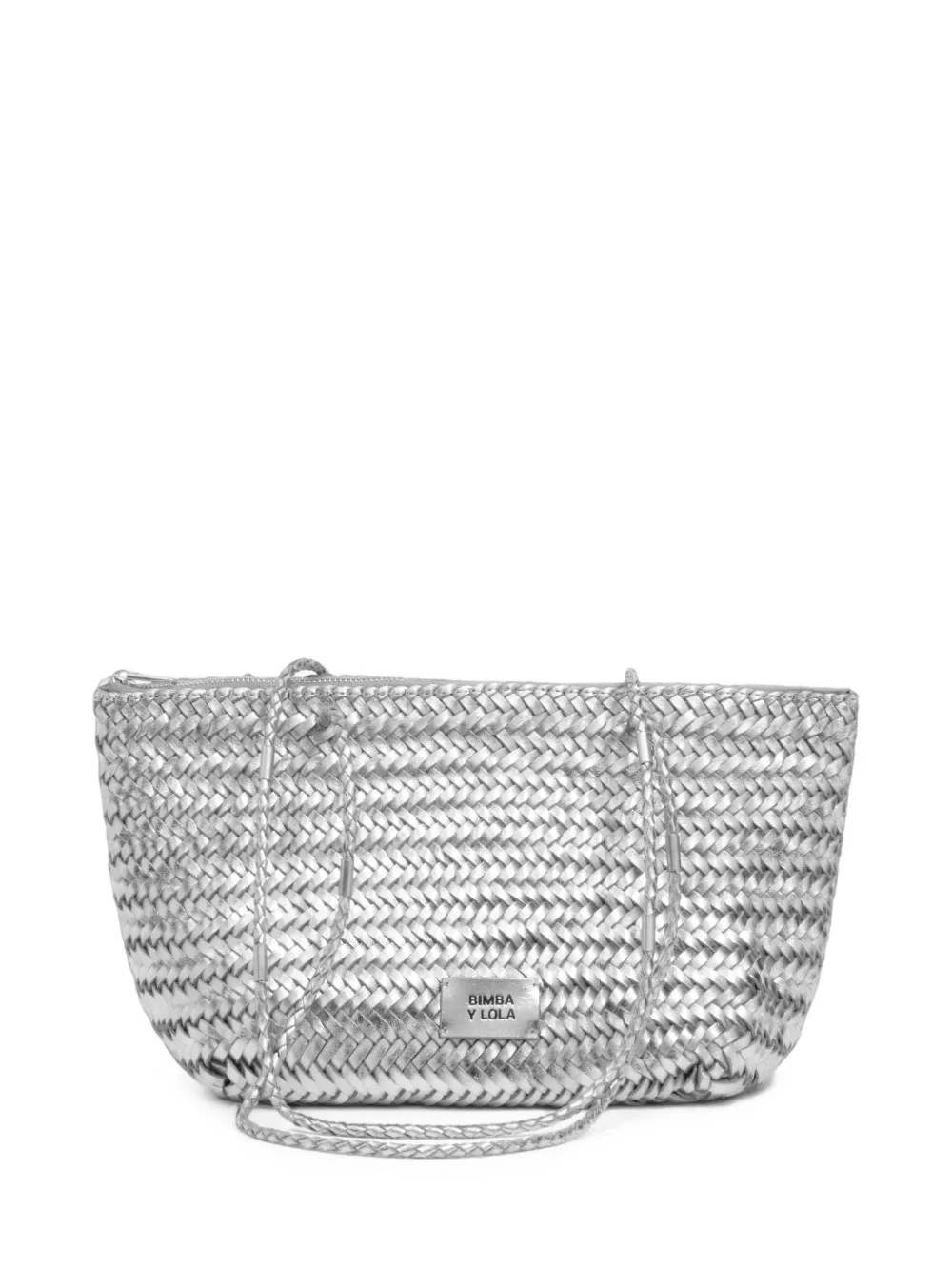 BIMBA Y LOLA medium woven leather tote bag