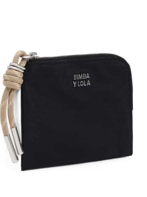 BIMBA Y LOLA black nylon coin purse