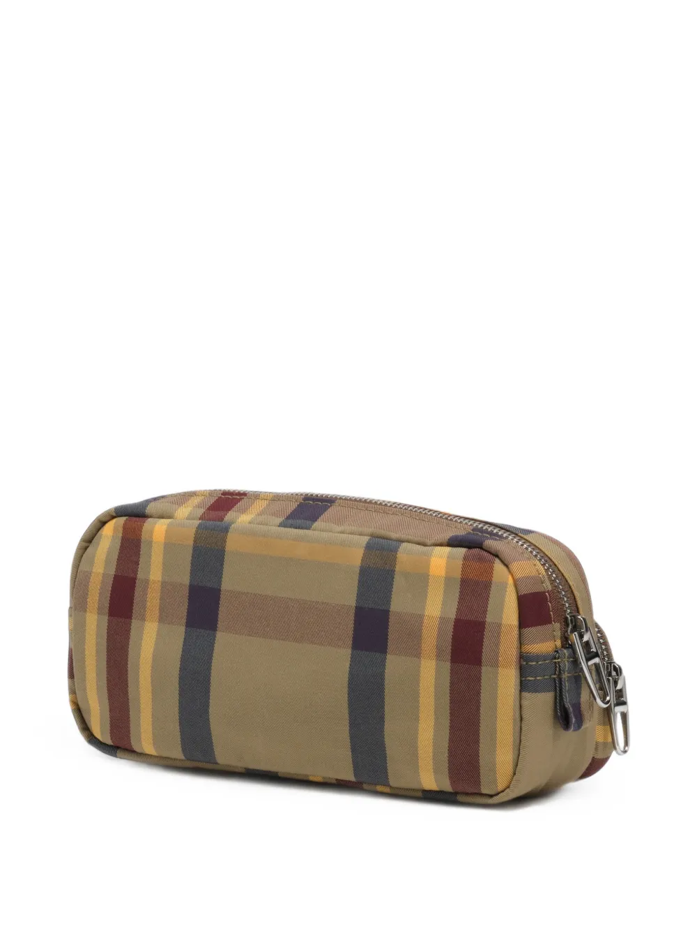 BIMBA Y LOLA Gecoate tas met tartan-ruit en zak Beige
