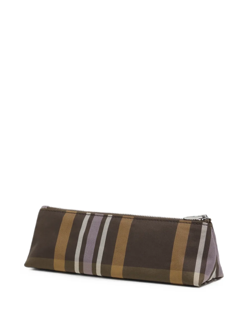 BIMBA Y LOLA Hunter Green hoesje met tartan-ruit en jacquard Bruin