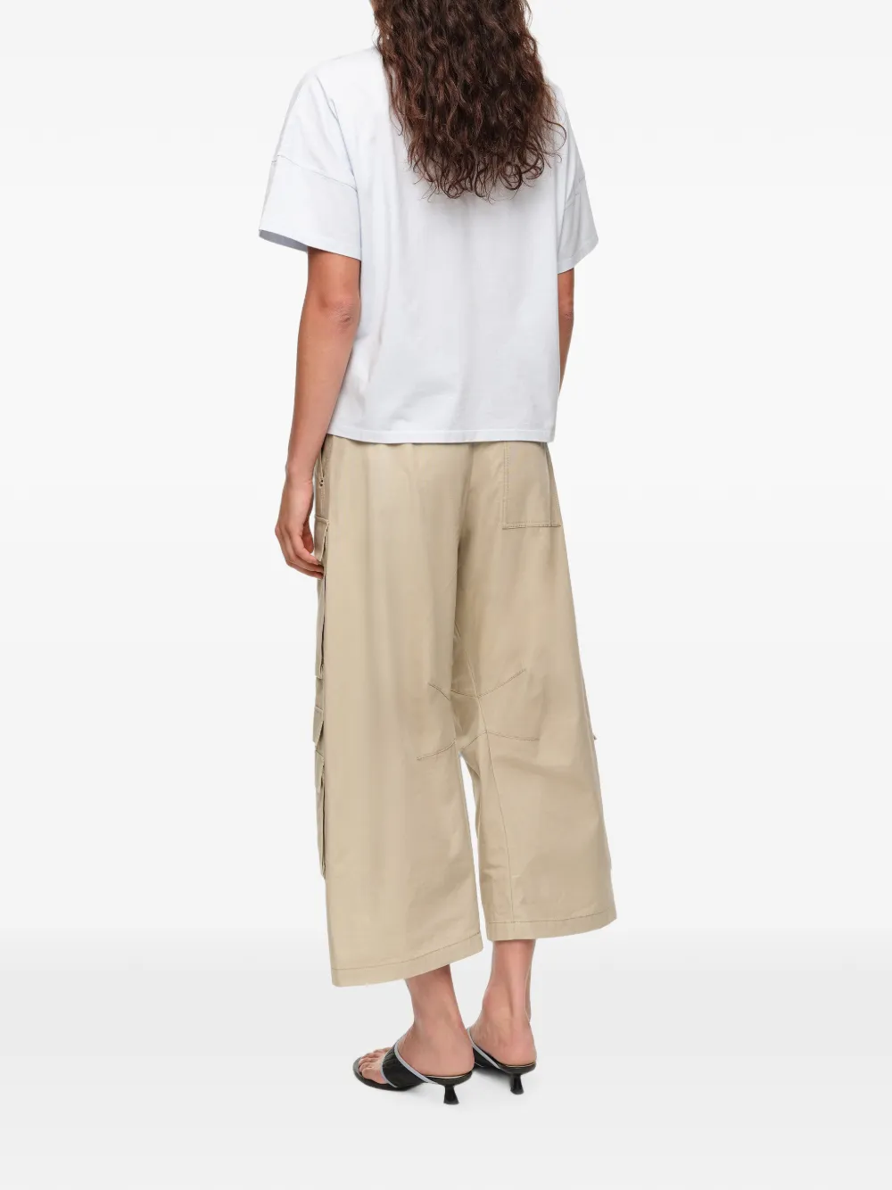 BIMBA Y LOLA Katoenen boxy T-shirt Blauw