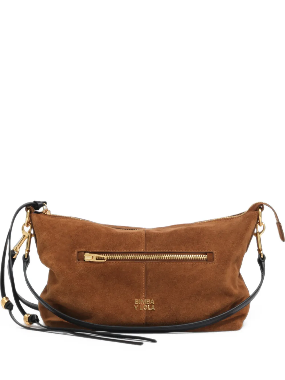 BIMBA Y LOLA Borsa Madrid media in pelle scamosciata - Marrone