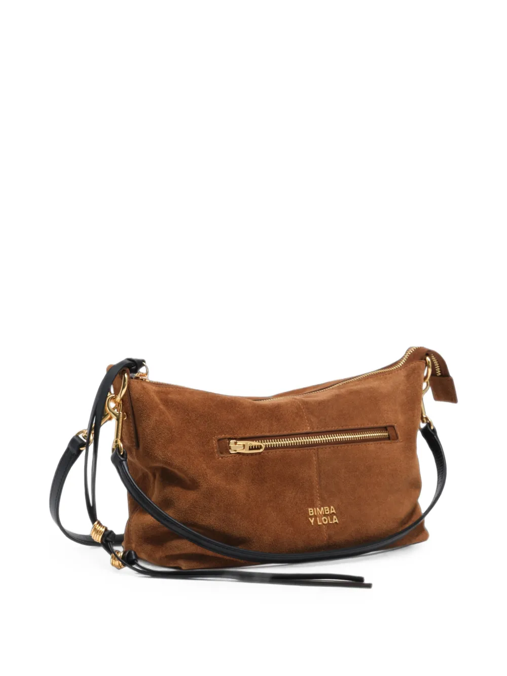 BIMBA Y LOLA Medium Tobacco Madrid suède tas Bruin