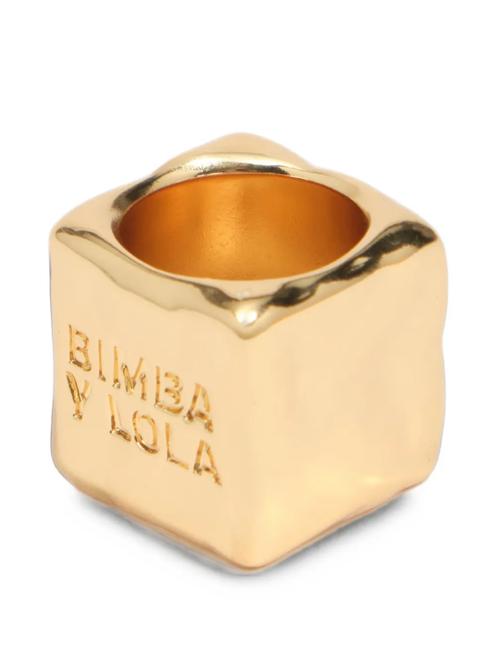 BIMBA Y LOLA Geometrische sjaalbedel met slangen-effect en patchwork Bruin