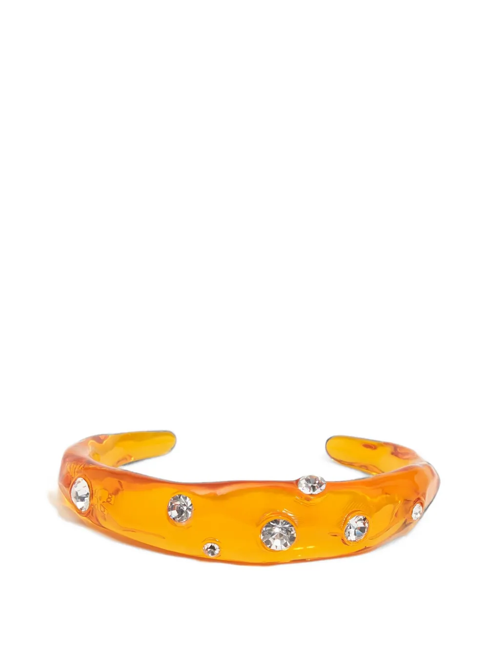 BIMBA Y LOLA Bracciale rigido in resina e cristalli - Arancione