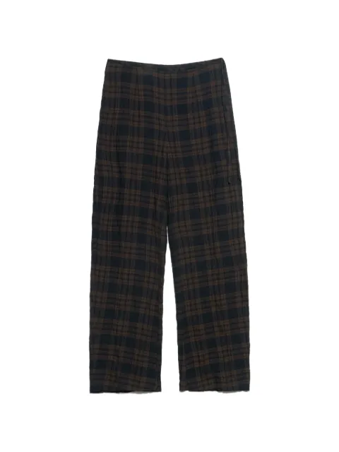 BIMBA Y LOLA pantalones carrot con motivo de cuadros