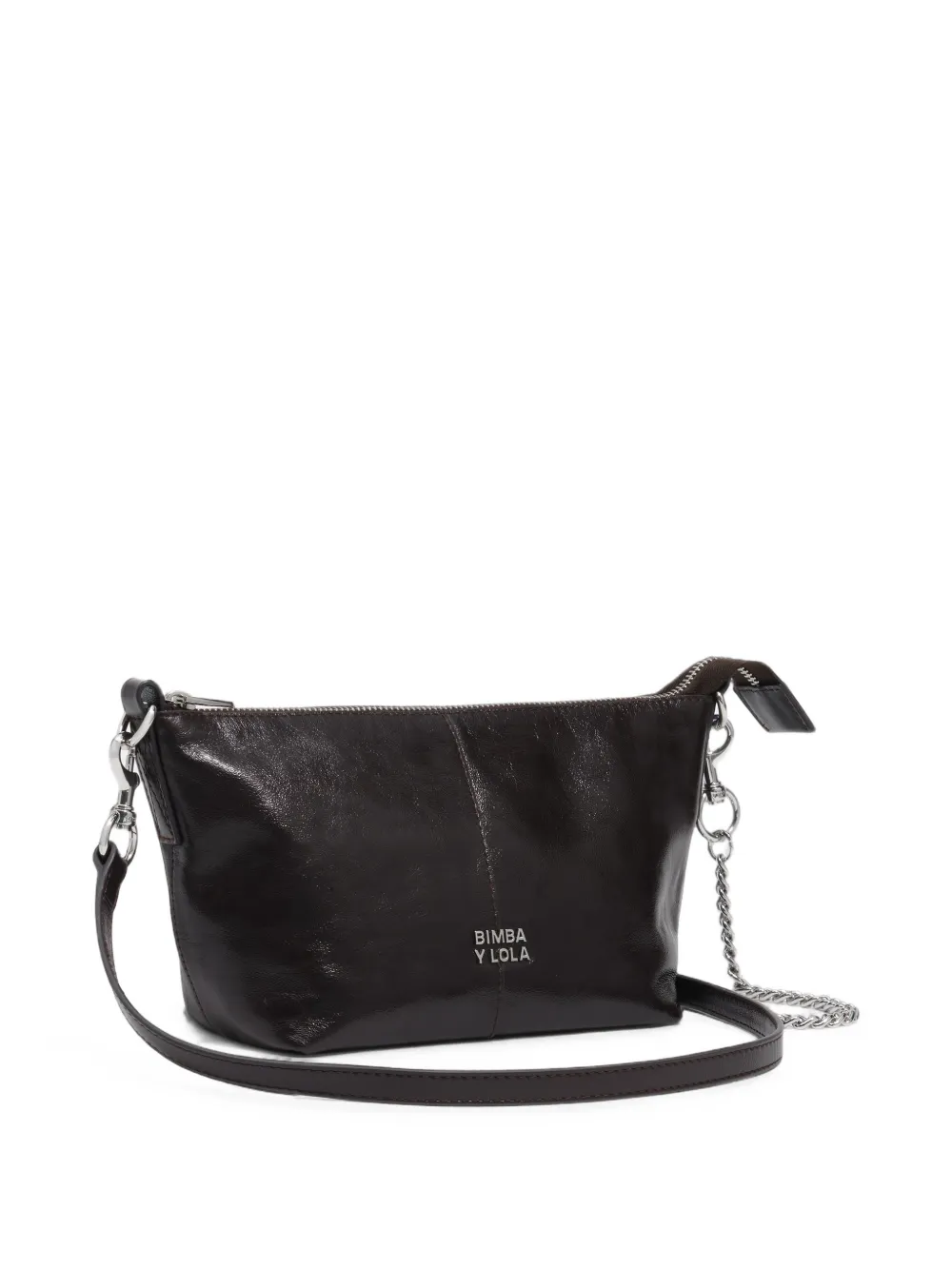 BIMBA Y LOLA Kleine Madrid leren tas Bruin