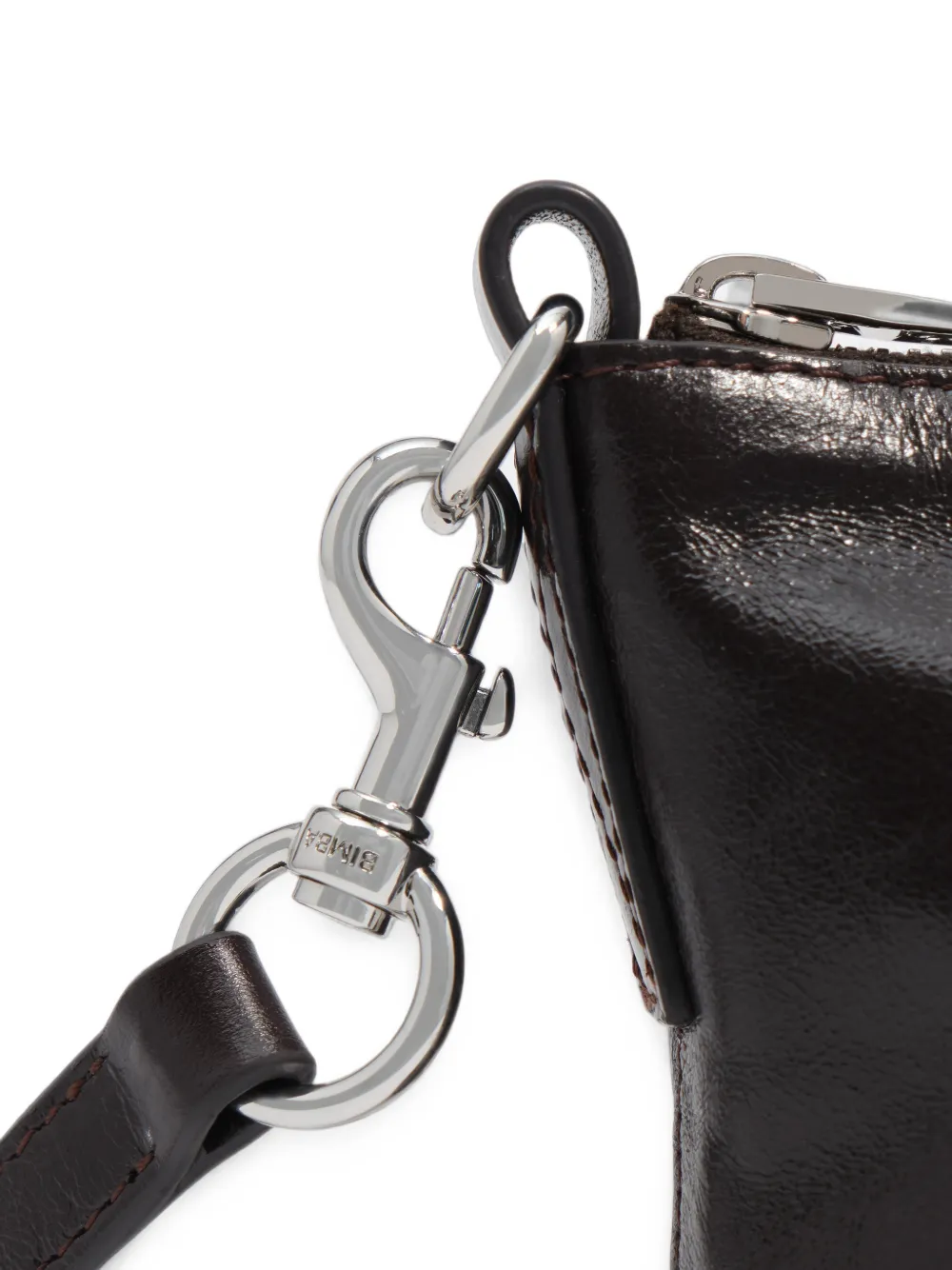 BIMBA Y LOLA Kleine Madrid leren tas Bruin