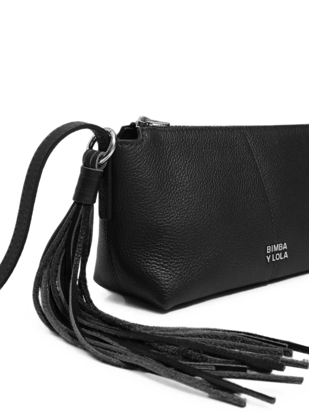 BIMBA Y LOLA Leren mini-crossbodytas Zwart