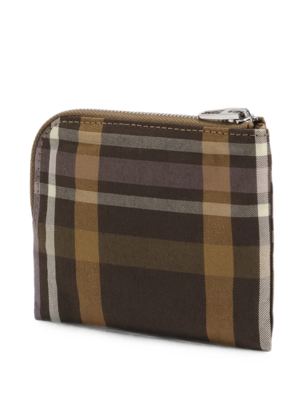BIMBA Y LOLA Portemonnee met tartan-ruit en jacquard Bruin