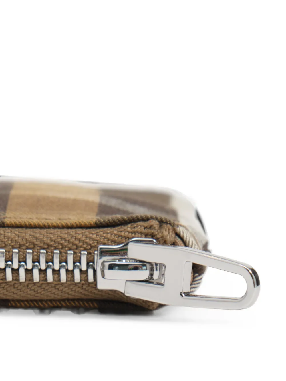 BIMBA Y LOLA Portemonnee met tartan-ruit en jacquard Bruin
