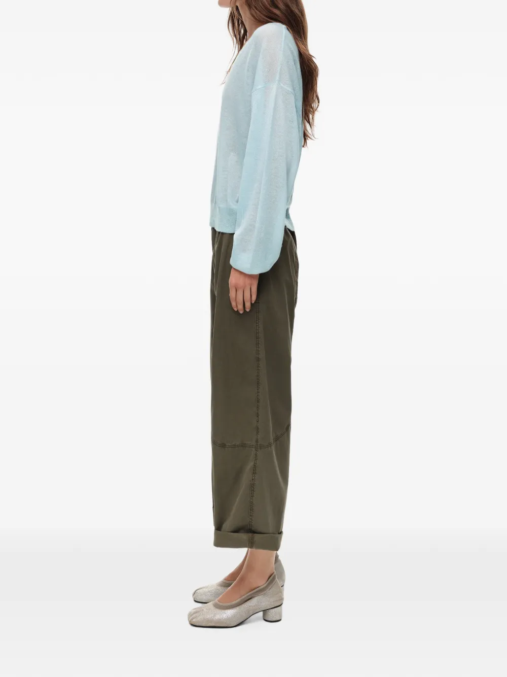 BIMBA Y LOLA Wollen trui met V-hals Blauw