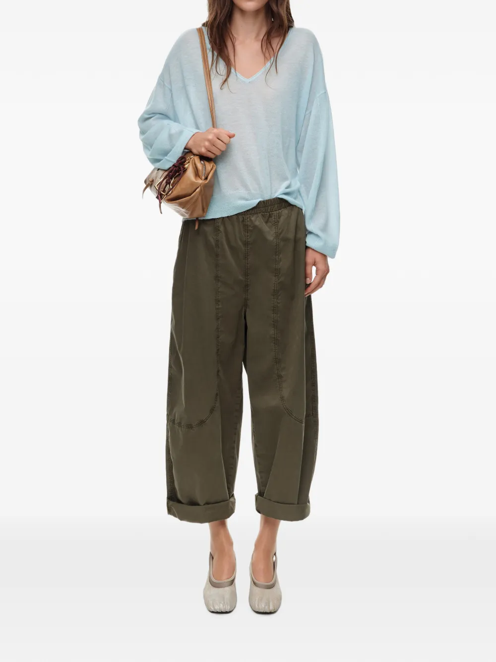 BIMBA Y LOLA Wollen trui met V-hals Blauw